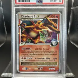 2009 Pokemon Diamond & Pearl Charizard G LV.X DP45 Black Star Promo Holo PSA 7 - Image 3