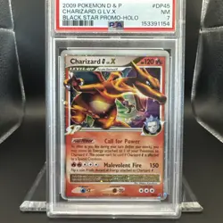 2009 Pokemon Diamond & Pearl Charizard G LV.X DP45 Black Star Promo Holo PSA 7 - Image 4