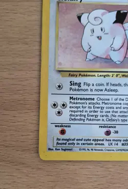 Pokemon TCG Base Set 2 Clefairy Holo Rare 6/130 - Image 5