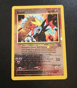 Pokemon TCG Entei Black Star Promo Holo Card #34 2001 - Image 1