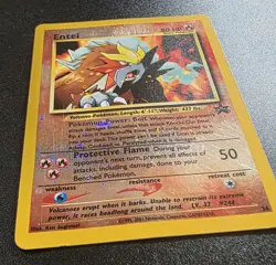 Pokemon TCG Entei Black Star Promo Holo Card #34 2001 - Image 3