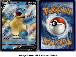 2021 Pokemon, Sword & Shield Promos, #SWSH101 Blastoise V, Black Star Promo - Image 1