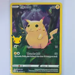Pokemon Pikachu Celebrations Holo Rare 005/025 Basic 60 HP 25th Anniversary - Image 1
