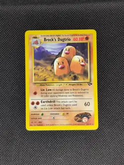 Brock’s Dugtrio #22 - Lightly Played - Gym Challenge Pokemon TCG - Image 1