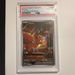Pokemon Vulpix Illustration Rare Holo Me01: Mega Evolution PSA 10 138/132 2025 - Image 1