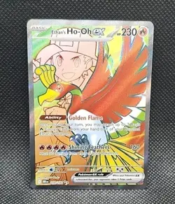 Pokemon TCG Ethan's Ho-Oh EX 209/182 Full Art, Destined Rivals - Image 1