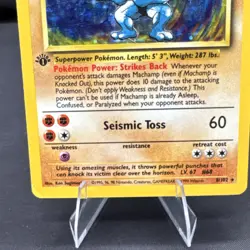 Pokemon tcg Machamp 1st Edition Base Set Holo Rare 8/102 100 HP - Image 2