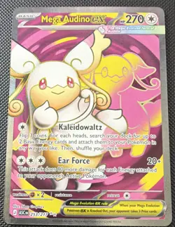Pokemon Mega Audino EX 253/217 Full Art Holo Ultra Rare 270HP - Image 1