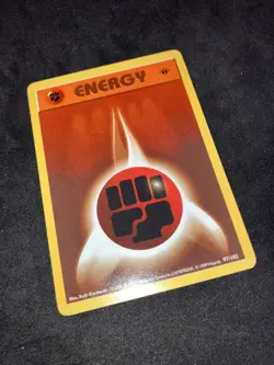 1999 Pokemon 1st Edition Base Set Fighting Energy 97/102 Near Mint - Image 3