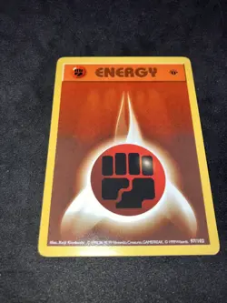 1999 Pokemon 1st Edition Base Set Fighting Energy 97/102 Near Mint - Image 4