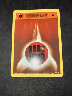 1999 Pokemon 1st Edition Base Set Fighting Energy 97/102 Near Mint - Image 5