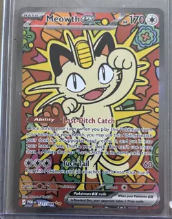 Pokemon TCG Meowth ex 121/088 Special Illustration Rare Perfect Order SIR - Image 1