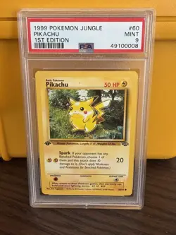 1999 POKEMON JUNGLE 1ST EDITION #60/64 PIKACHU PSA 9 - Image 1