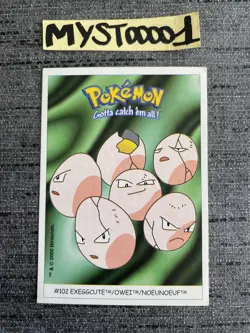 Carte Pokemon Dunkin Boomer #102 Noeunoeuf 2000 Nintendo OCCASION - Image 1