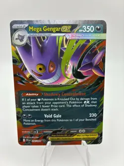 Mega Gengar ex Phantasmal Flames Holo Pokemon TCG 056/094 Ultra Rare - Image 1