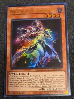 x1 Priestess of the Ashened City - PHNI-EN093 - Ultra Rare - 1st Edition Yu-Gi-O - Image 1