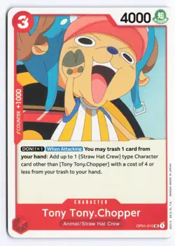 One Piece TCG - Romance Dawn - Tony Tony.Chopper OP01-015 English - Image 1