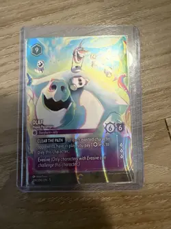 Disney Lorcana OLAF Happy Passenger ENCHANTED Holo foil Shimmering Skies - Image 1