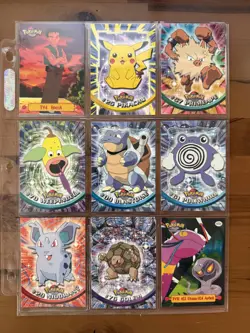 Topps Pokemon TV Animation Edition Near Complete Set 65+ Cards 8 Holos - Image 5