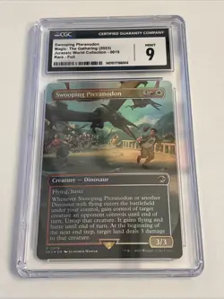 MTG English Swooping Pteranodon (Borderless) NM Foil CGC 9 Graded - Image 1