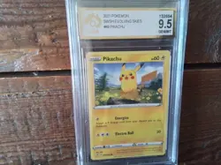Pokemon Cards promo sr ar pikachu gx vmax secret 049/203 ex graded art card b35 - Image 1