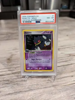 POKEMON EX CRYSTAL GUARDIANS BANETTE #1 HOLO FOIL CARD PSA 8 - Image 1