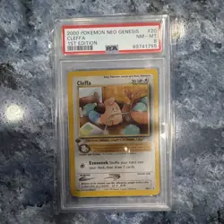 Pokemon Cleffa Neo Genesis 1st Edition 20/111 2000 PSA 8 Rare Basic Card - Image 1