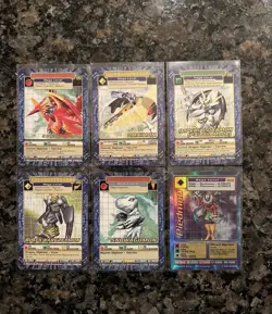 Digimon Digi-Battle - Gold Text And Holo Card Lot - Image 1