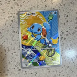 Pokemon TCG Squirtle MEF 039 Stamped Holo 80 HP Basic Card English 2026 - Image 1