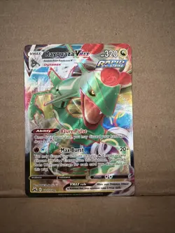 Pokemon TCG Rayquaza VMAX Crown Zenith Holo Ultra Rare Card 101/159 - Image 1