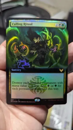1x Culling Ritual EXTENDED FOIL NM - STX EDH Magic MTG x1 - Image 1