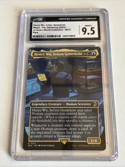 MTG Henry Wu, InGen Geneticist (Borderless) REX lost caverns of ixalan CGC 9.5 - Image 1