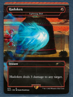 151 Hadoken Lightning Bolt Secret Lair Series SLD #675 Non-foil Pever Played MTG - Image 1