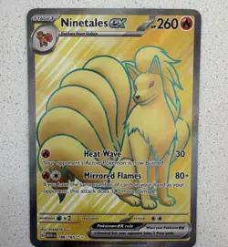 Pokemon TCG Ninetales Ex Scarlet & Violet Card 151 186/165 - Image 1