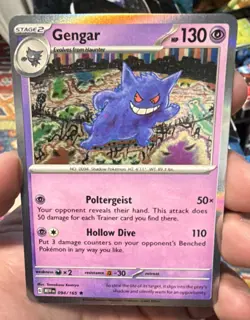 Pokemon Gengar 094/165 Sv: Scarlet & Violet 151 Holo Rare pack fresh - Image 1