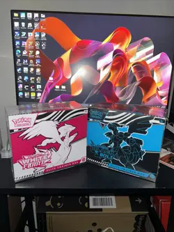 Pokemon Scarlet & Violet White Flare & Black Bolt Elite Trainer Box Set Sealed - Image 1