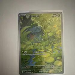 Pokemon Bulbasaur Illustration Rare Holo 166/165 Scarlet & Violet 151 70HP Basic - Image 1