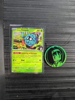 Pokemon Erika's Tangela ASC 007/217 Holo Basic Vine 80 HP 50 Attack Card W coin - Image 2