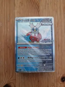 Iron Bundle SVP en 058 Paradox Rift Build & Battle Deck Pokemon TCG Sealed Stamp - Image 1