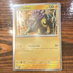 Pokemon Raikou 048/132 Me01: Mega Evolution Rare Holo 120 HP Electro Fall Card - Image 1