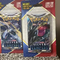 SEALED Pokemon TCG Silver Tempest 3 Booster packs and 3 Foil Packs - Image 3