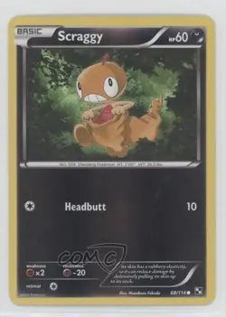 Scraggy Reverse Foil Pokemon Black & White Base Set #68 - Image 1