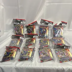 Pokemon TCG Mega Evolution Phantasmal Flames Booster Pack Mini Portfolio 12 pack - Image 2