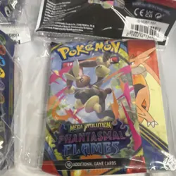 Pokemon TCG Mega Evolution Phantasmal Flames Booster Pack Mini Portfolio 12 pack - Image 5