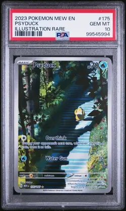 2023 Pokemon Scarlet & Violet 151 Psyduck Illustration Rare 175/165 PSA 10 - Image 1