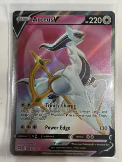 2021 Pokemon SWSH09 Brilliant Stars #165/172 Arceus V (Full Art) - Image 1