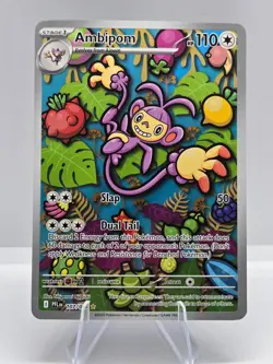 Ambipom 107/094 Illustration Rare Phantasmal Flames Pokemon NM - Image 1
