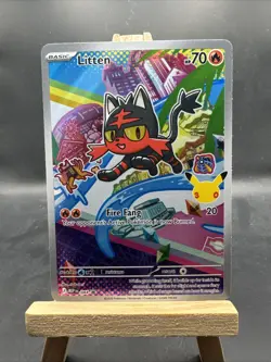 Litten 044 Black Star Promo First Partners Mega Evolutions Pokemon TCG 🐈 - Image 1