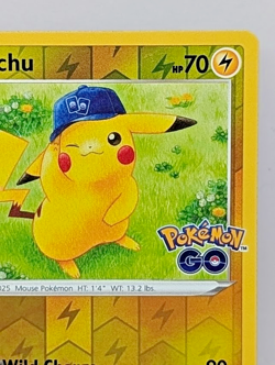 Pikachu Reverse Holo Rare Pokemon GO 028/078 NM - Image 4