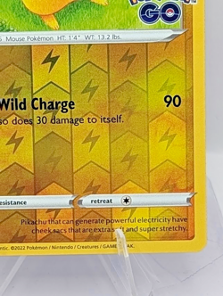 Pikachu Reverse Holo Rare Pokemon GO 028/078 NM - Image 5